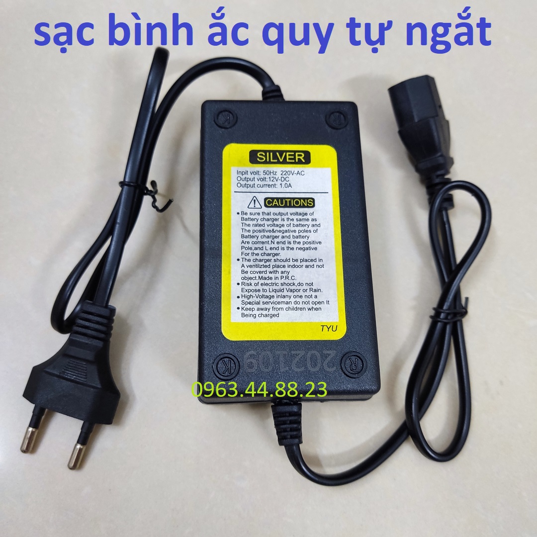 Cục sạc bình phun thuoc sâu 12V | bình bơm điện | sạc ắc quy 12v