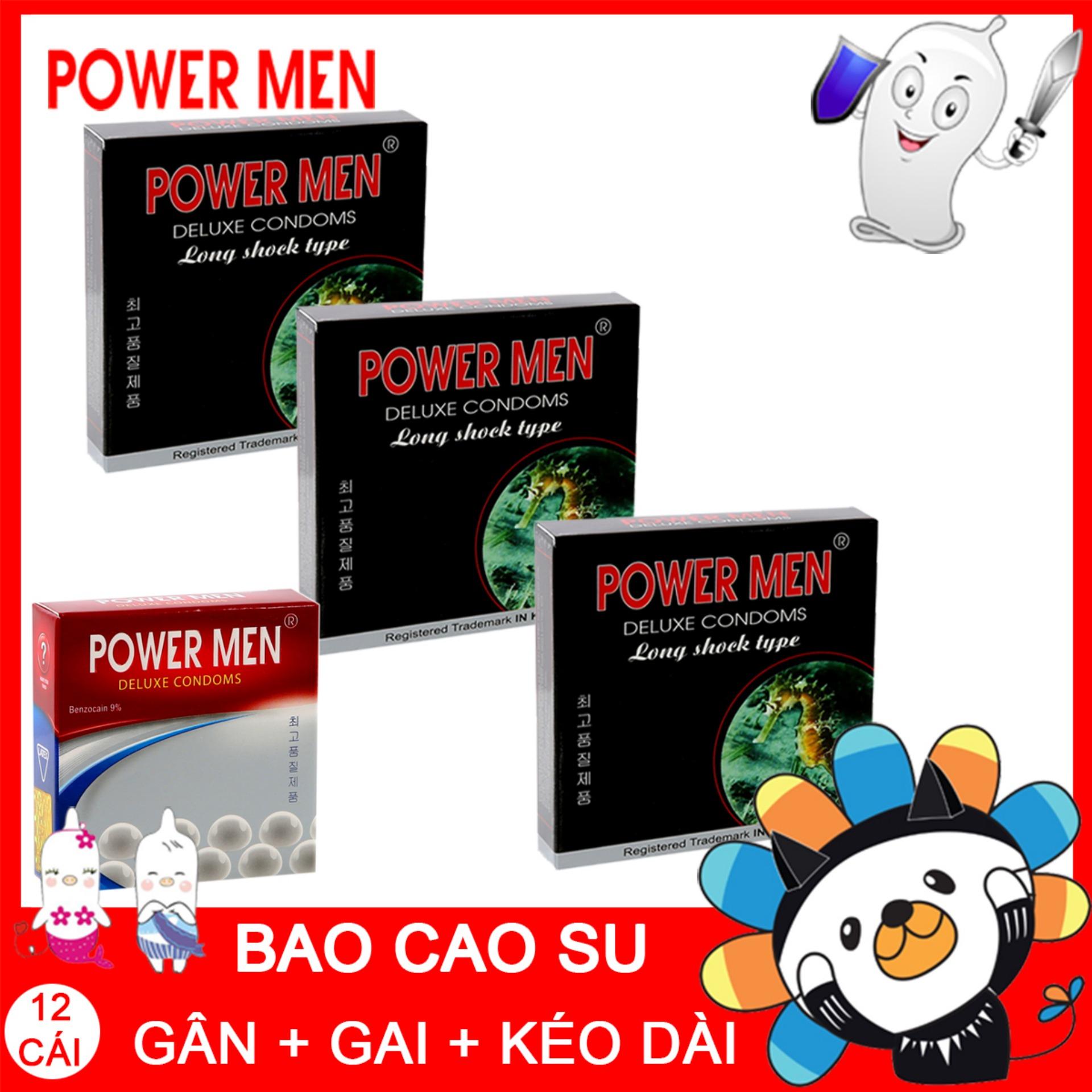 Bao cao su Powermen Tăng khoái cảm kéo dài 3 bao