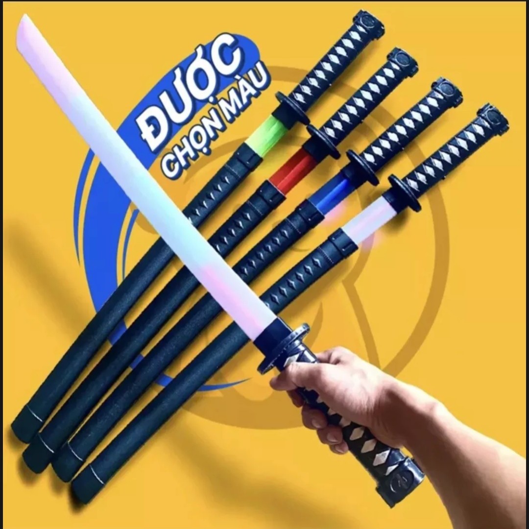 Katana cho bé chơi của Ninja PHÁT SÁNG CÓ NHẠC - katana phát sáng - kiếm nhật phát sáng - kiếm phát sáng