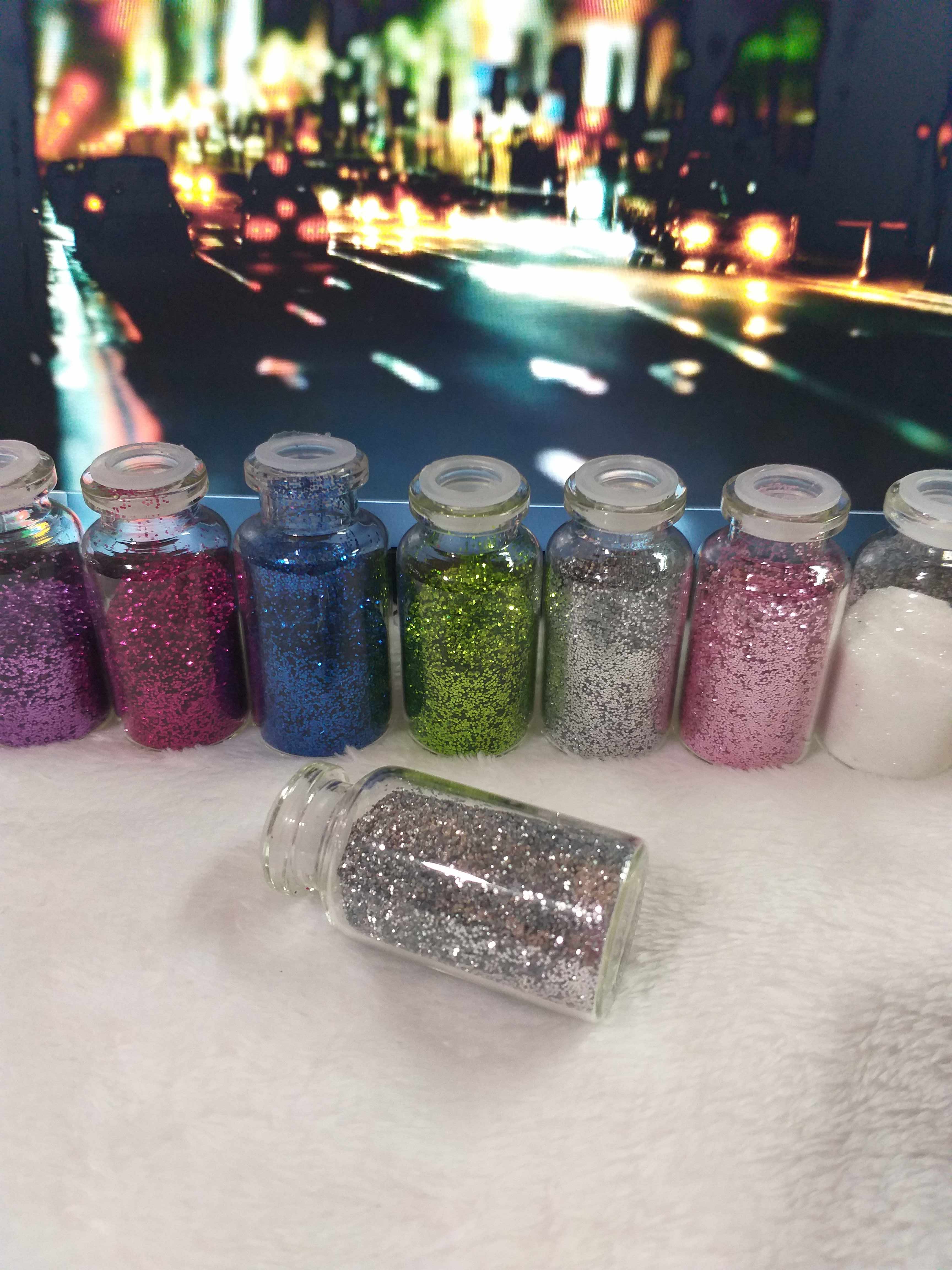 Lọ kim tuyến lấp lánh trang trí móng nghệ thuật (bạc)