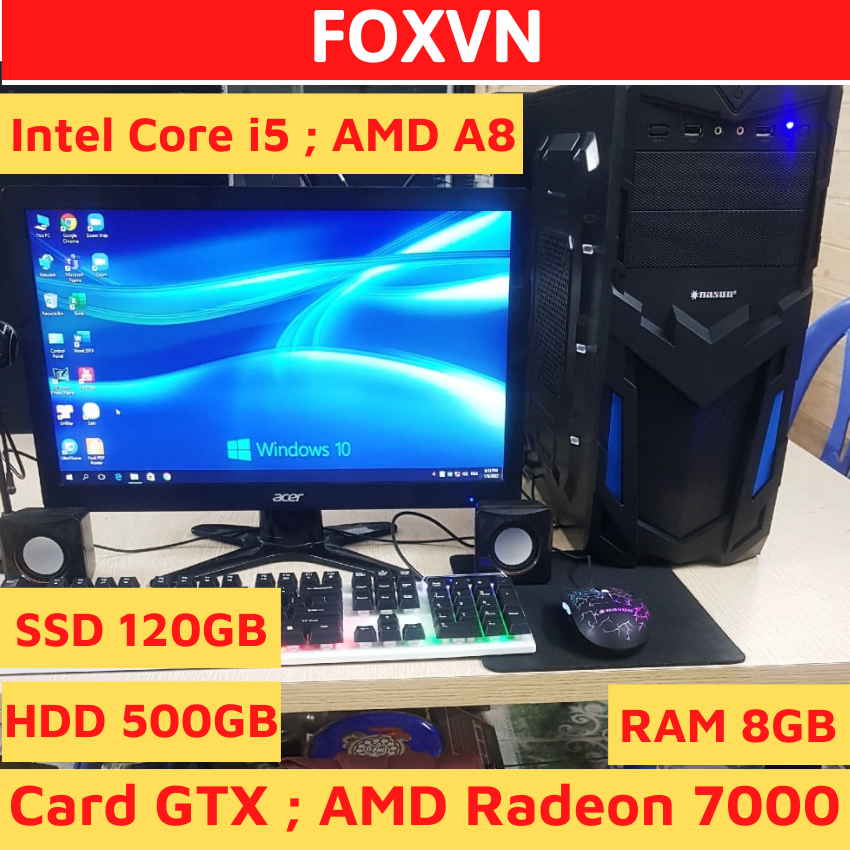 Bộ Máy Tính Chơi PUBG Giả Lập - Có Card Đồ Họa - Bảo Hành 3 Tháng