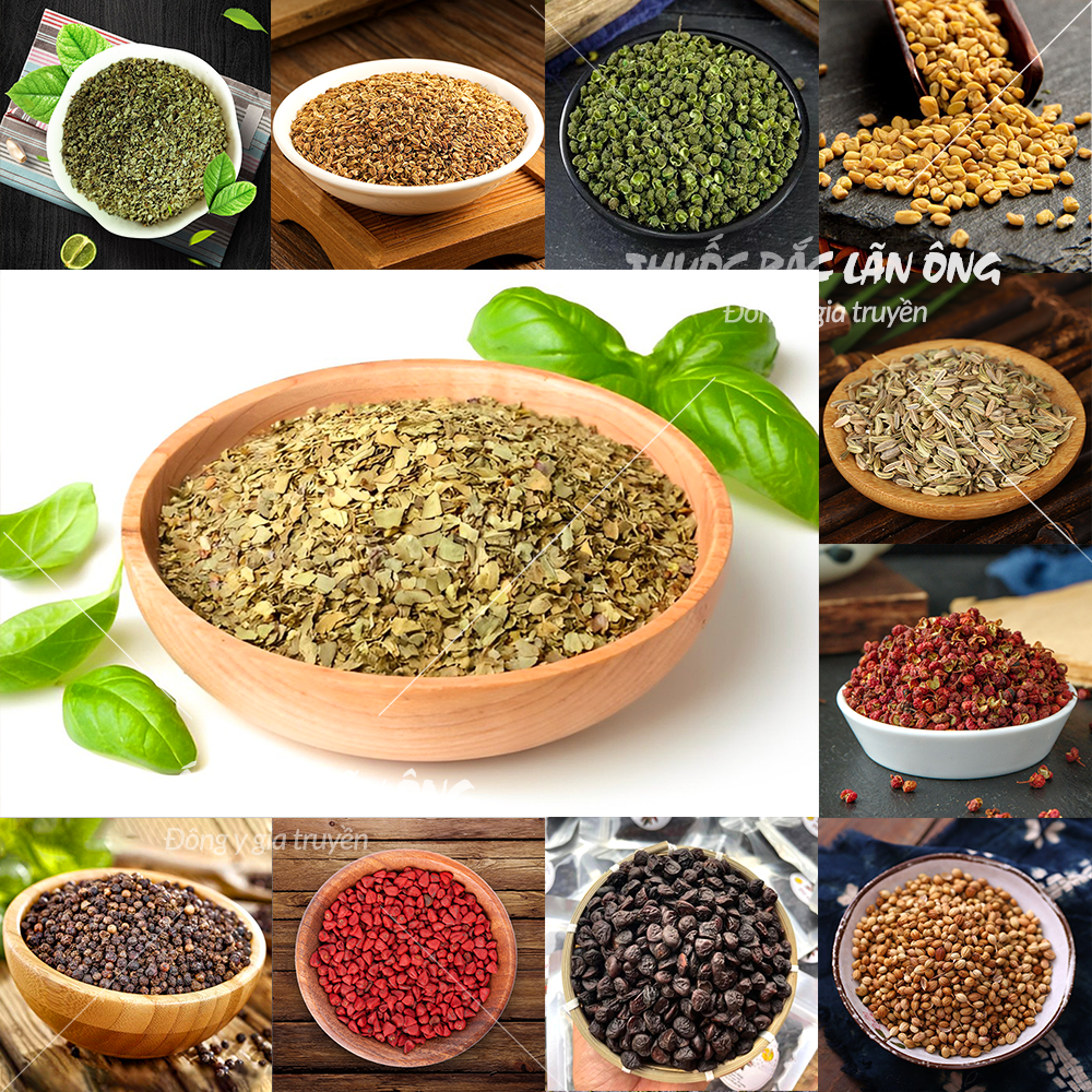 Lá húng quế tây khô 100g - lãn ông
