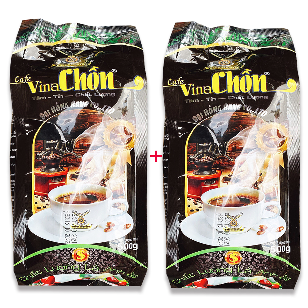 Combo 2 Bịch cà phê x 500gr Chồn Buôn Mê Thuộc thượng hạng pha phin - Vina Chồn Đại Hồng Bang. (Date mới: 12 tháng) Healthy Food House