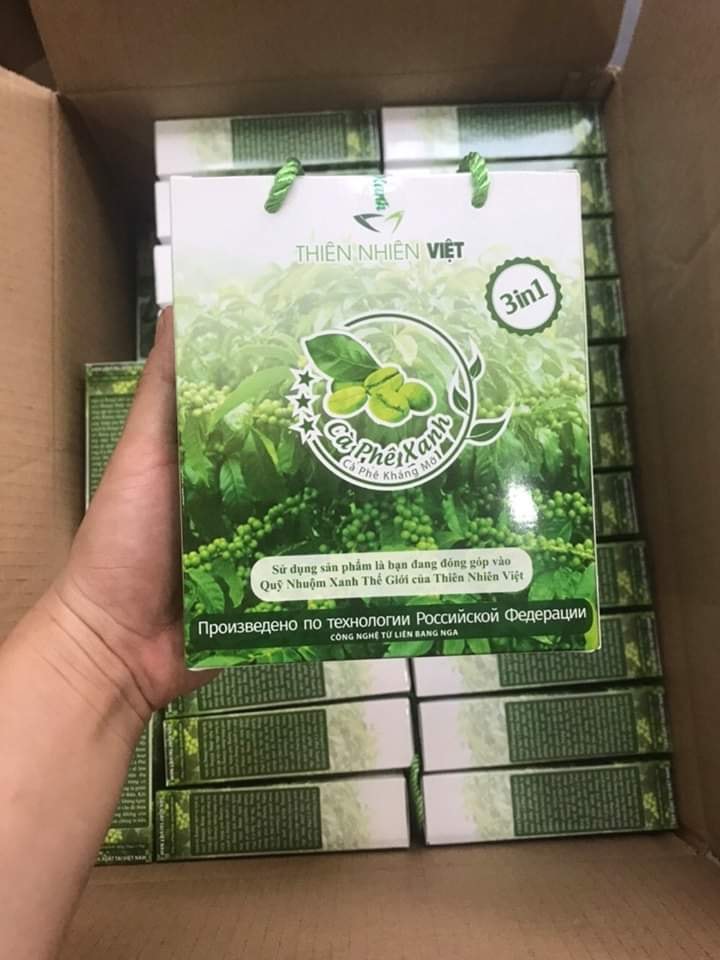 Cà phê xanh kháng mỡ thiên nhiên việt