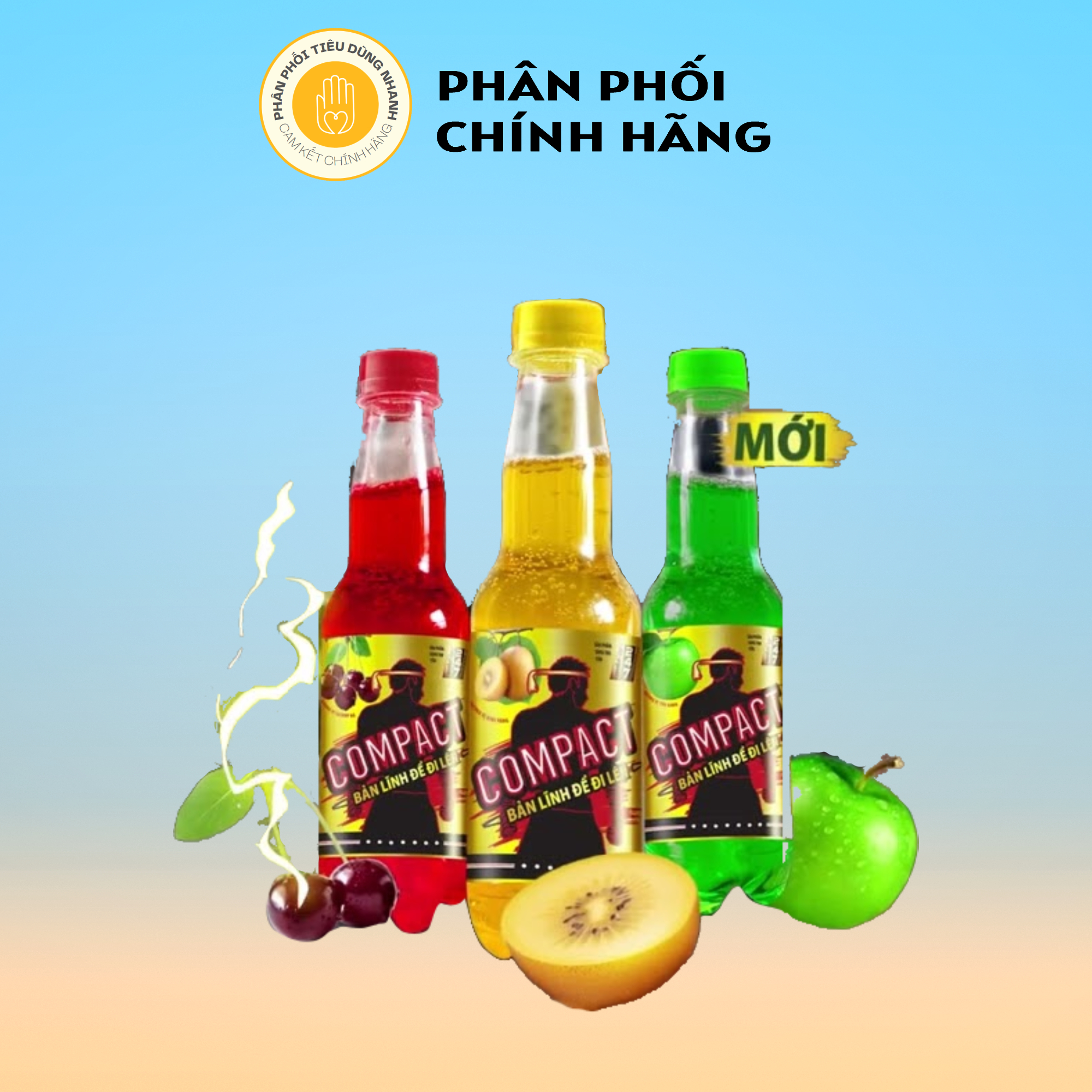Nước giải khát tăng lực compact vị cherry 330ml
