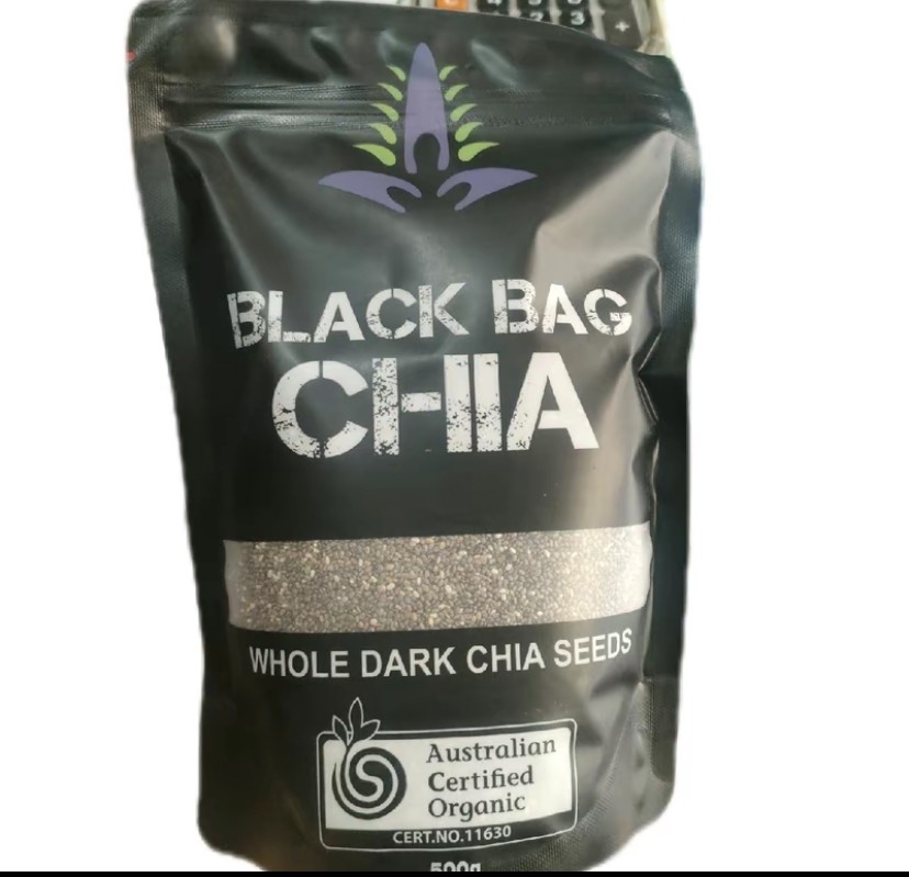 Hạt chia đen Úc túi 500gr - Hạt chia đen hữu cơ Blacsk Bag 500gr food