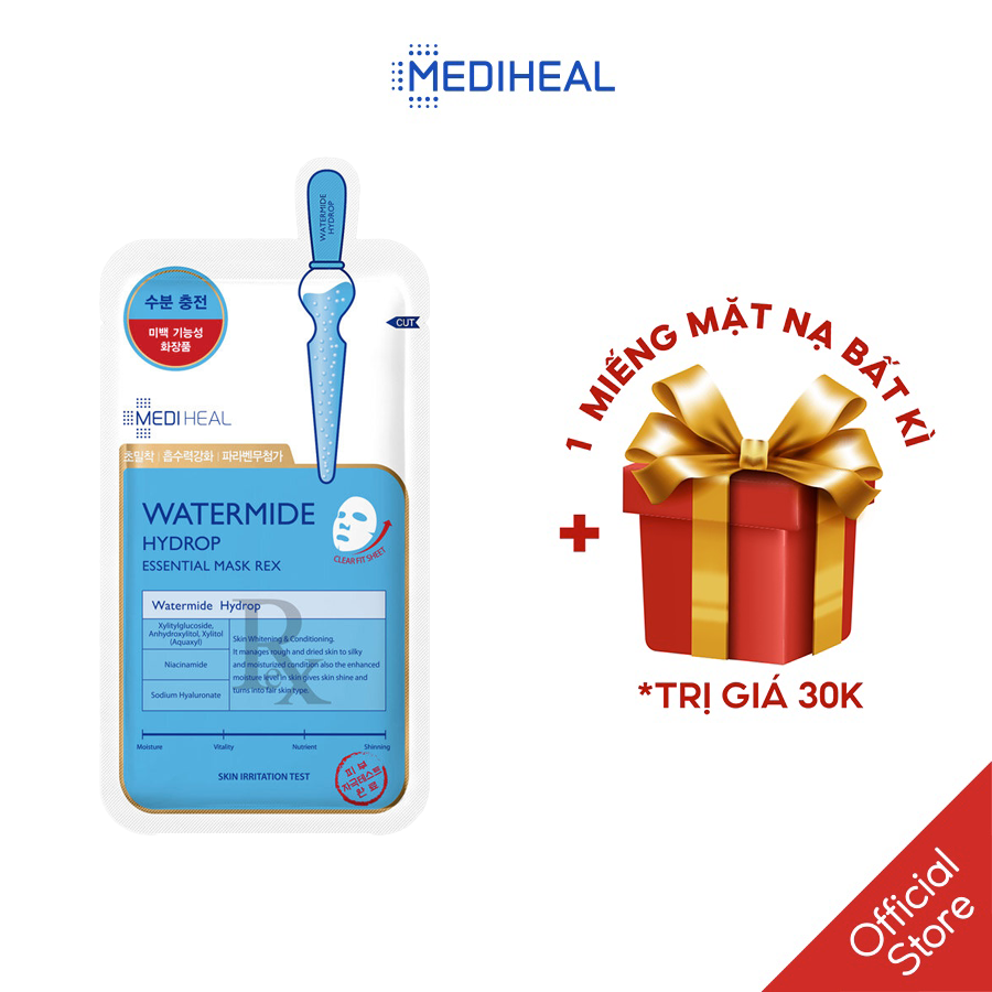 Mặt nạ cấp ẩm sâu mediheal watermide hydrop essential mask rex 24 ml