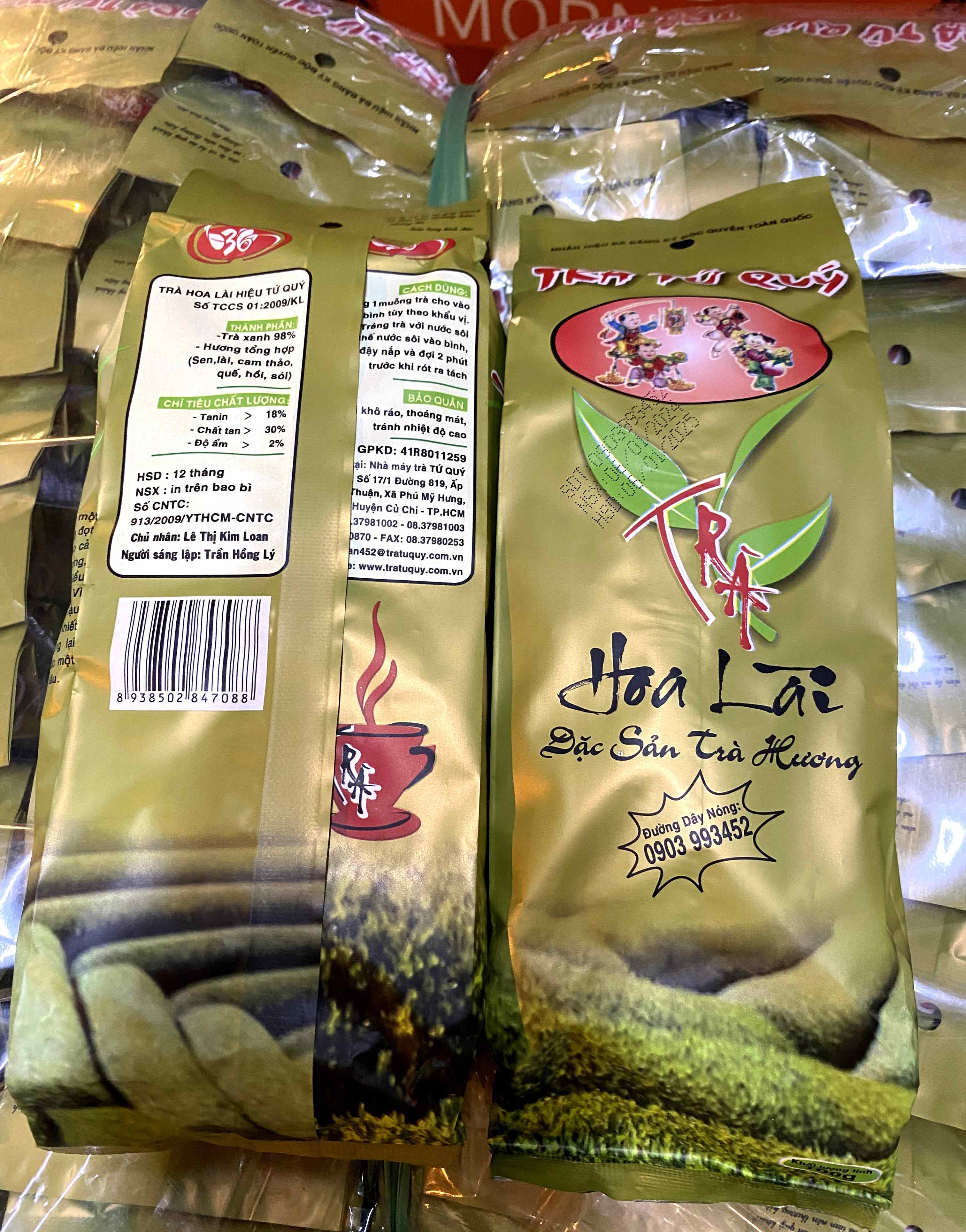 Trà tứ quý hoa lài gói 100gr