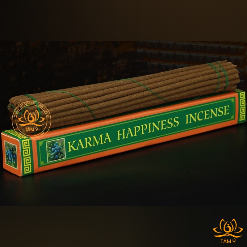 Nhang/hương KARMA HAPPINESS bản hộp cứng và Karma Happiness Green Tara bản vỏ mềm