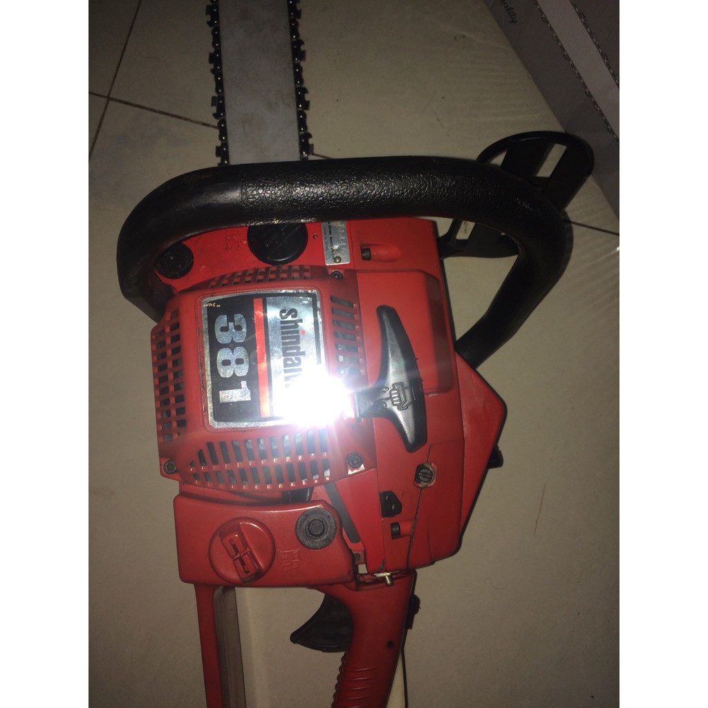 Máy cưa xích chạy xăng shindaiwa 380 352 360 381 - Hàng bãi nội địa nhật - thắng máy cưa xích
