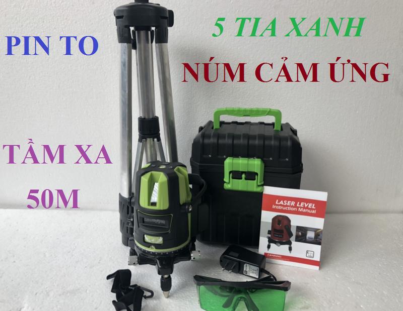Máy bắn cốt laser 5 tia xanh, phím cảm ứng, tặng kèm chân 1,2m