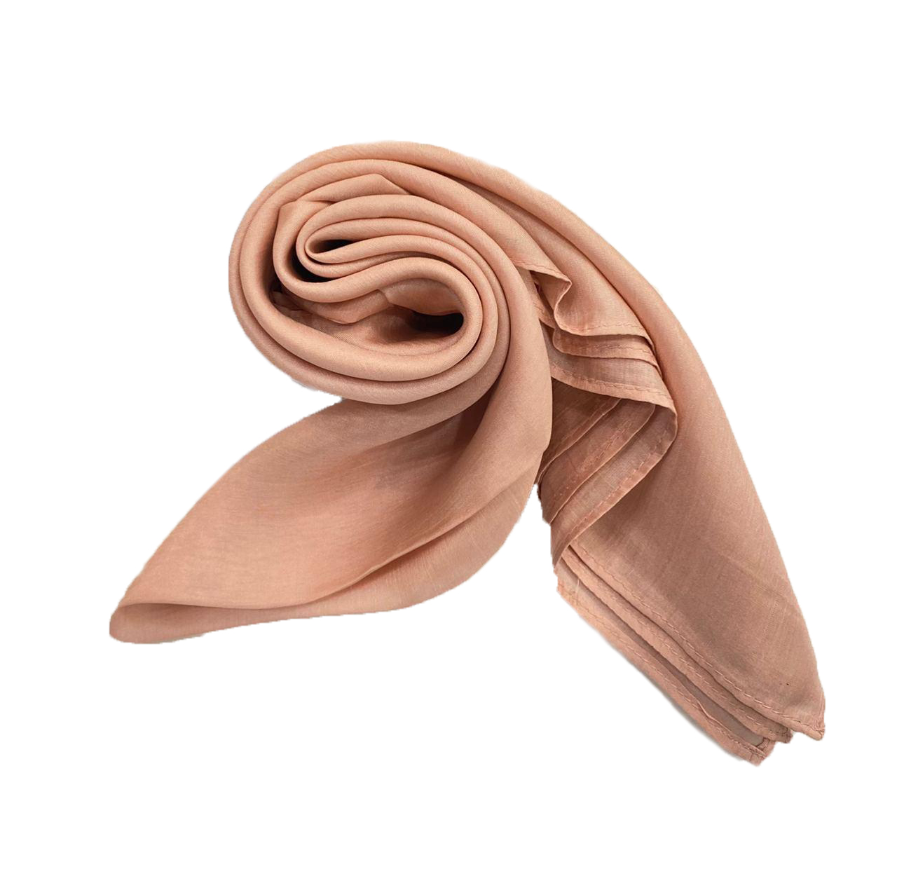 Mộc Trà Silk| Khăn Tơ Tằm Quàng Cổ Vuông Trơn 80x80cm - BAVT