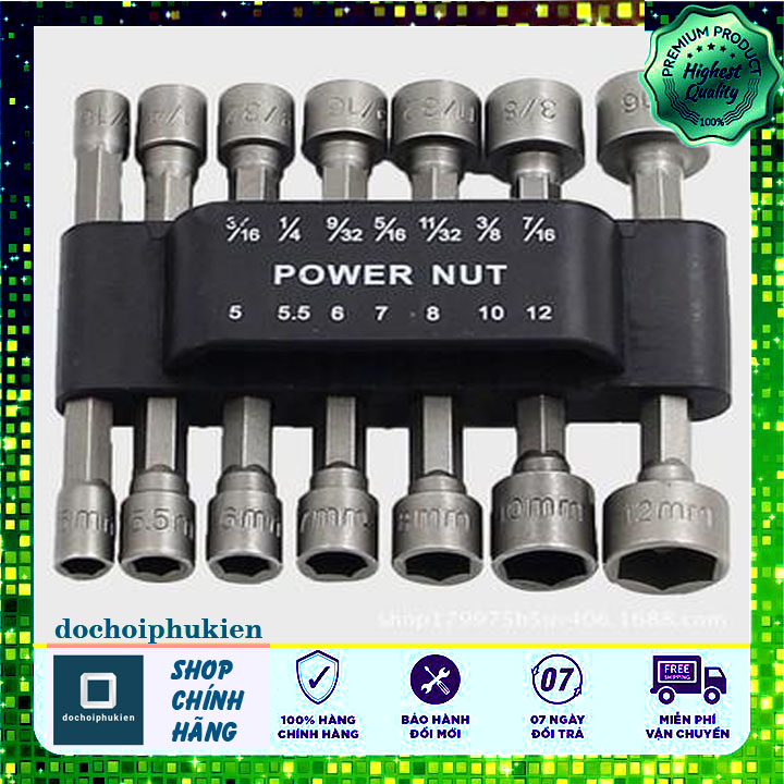 Bộ tháo mở ốc chuôi lục giác 14 món