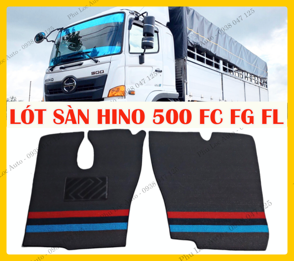 Tấm lót sàn xe tải hino 500 fc fg fl 6t 8t 15t cắt sẵn theo xe bền đẹp