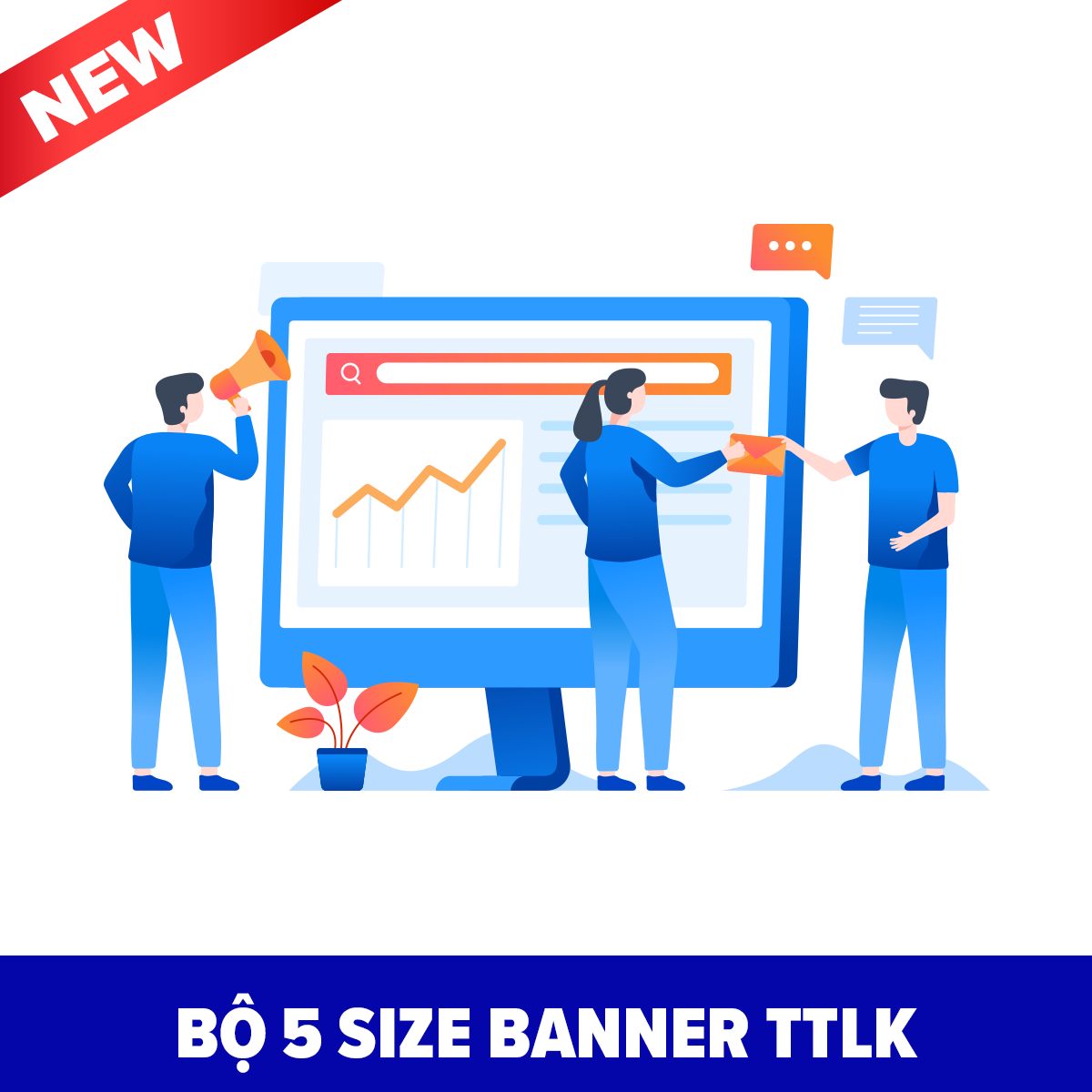 [HCM]Bộ 5 size Banner tiêu chuẩn Tiếp Thị Liên Kết - Affiliate - Skydes