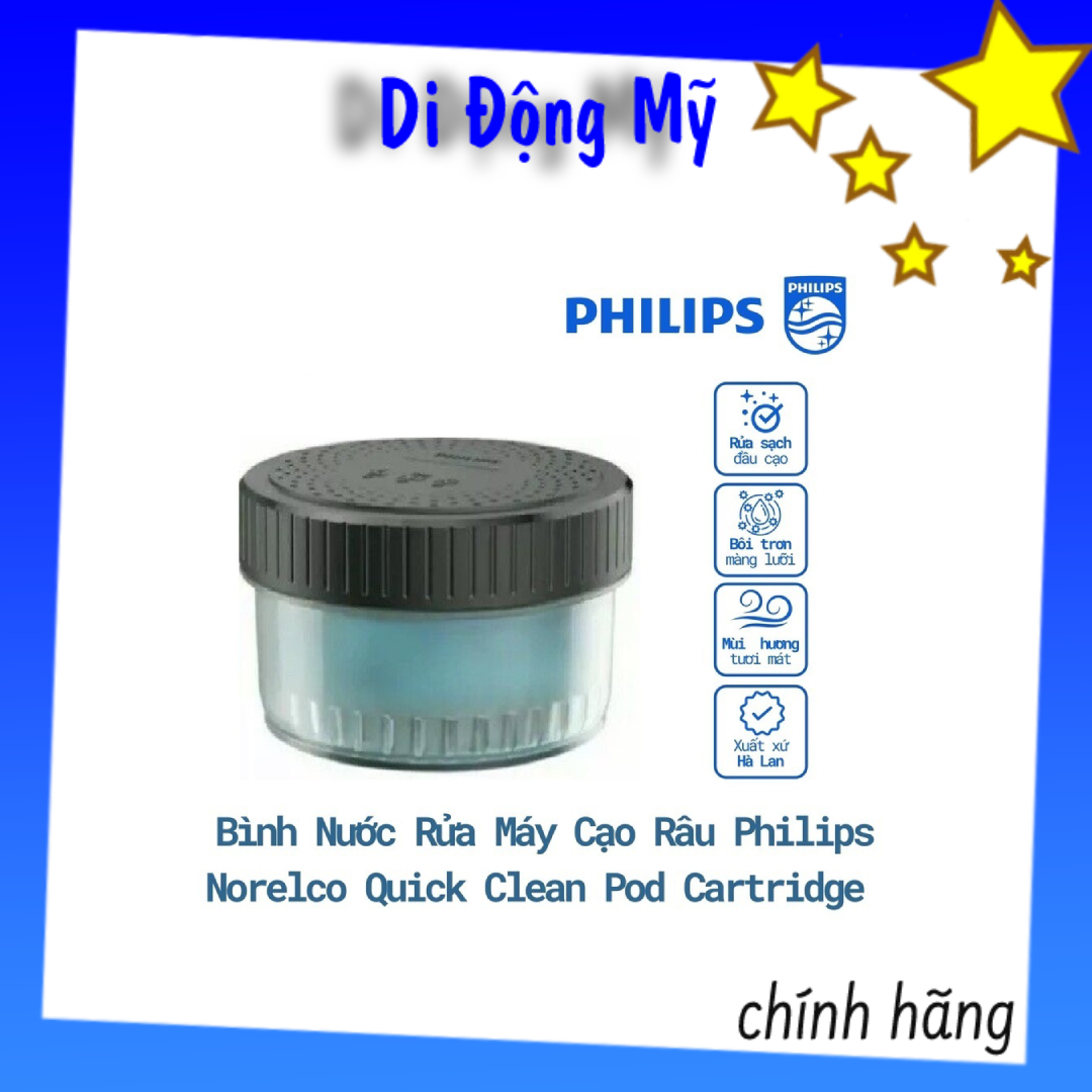 Hộp nước Philips Quick Clean - Bình Nước Rửa Máy Cạo Râu Philips Norelco Quick Clean Pod Cartridge 160ml