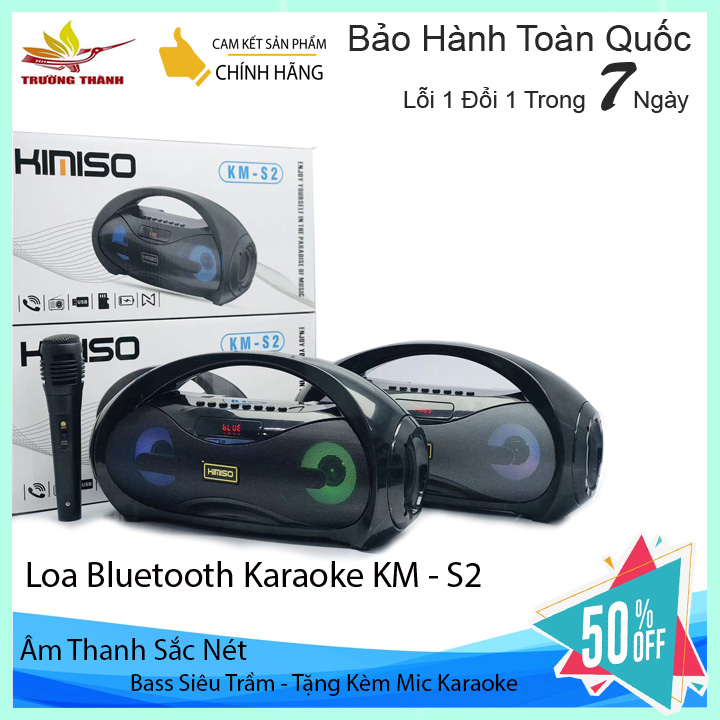 Loa hát karaoke mini kimiso s2 cực chất loa bluetooth - micro blutooth sản phẩm chính hãng