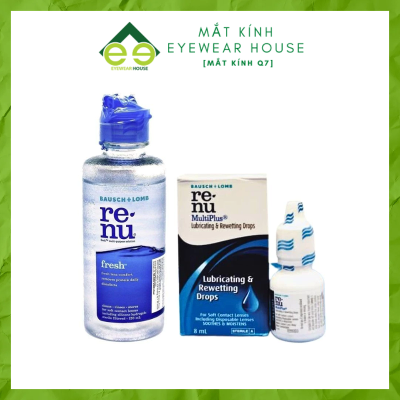  Nước Ngâm rửa lens Kính áp tròng Renu - Bausch & Lomb - Usa 
