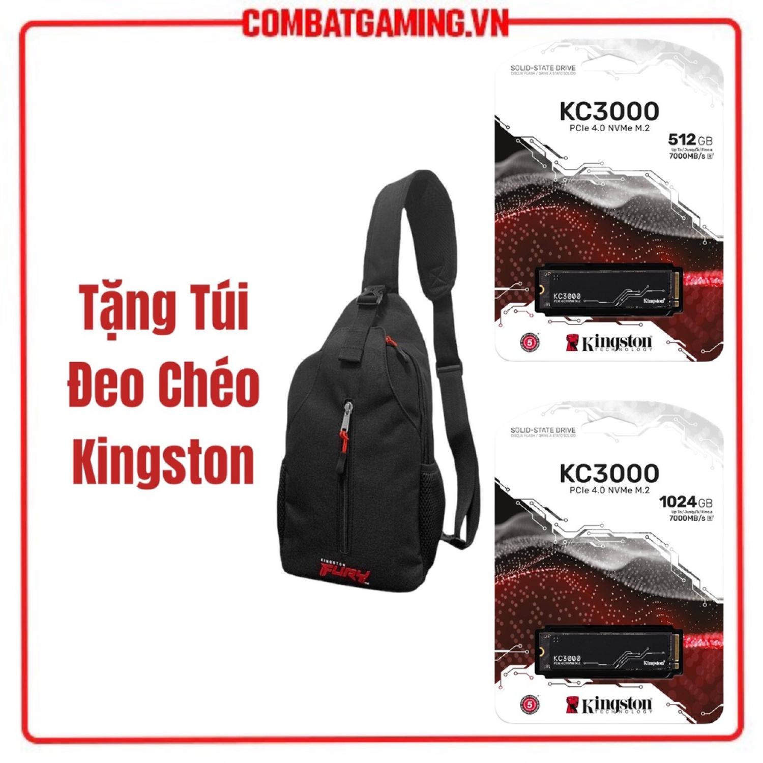 Ổ cứng SSD Kingston KC3000 NVMe PCIe 4.0 512GB - 1024GB Đọc Ghi upto