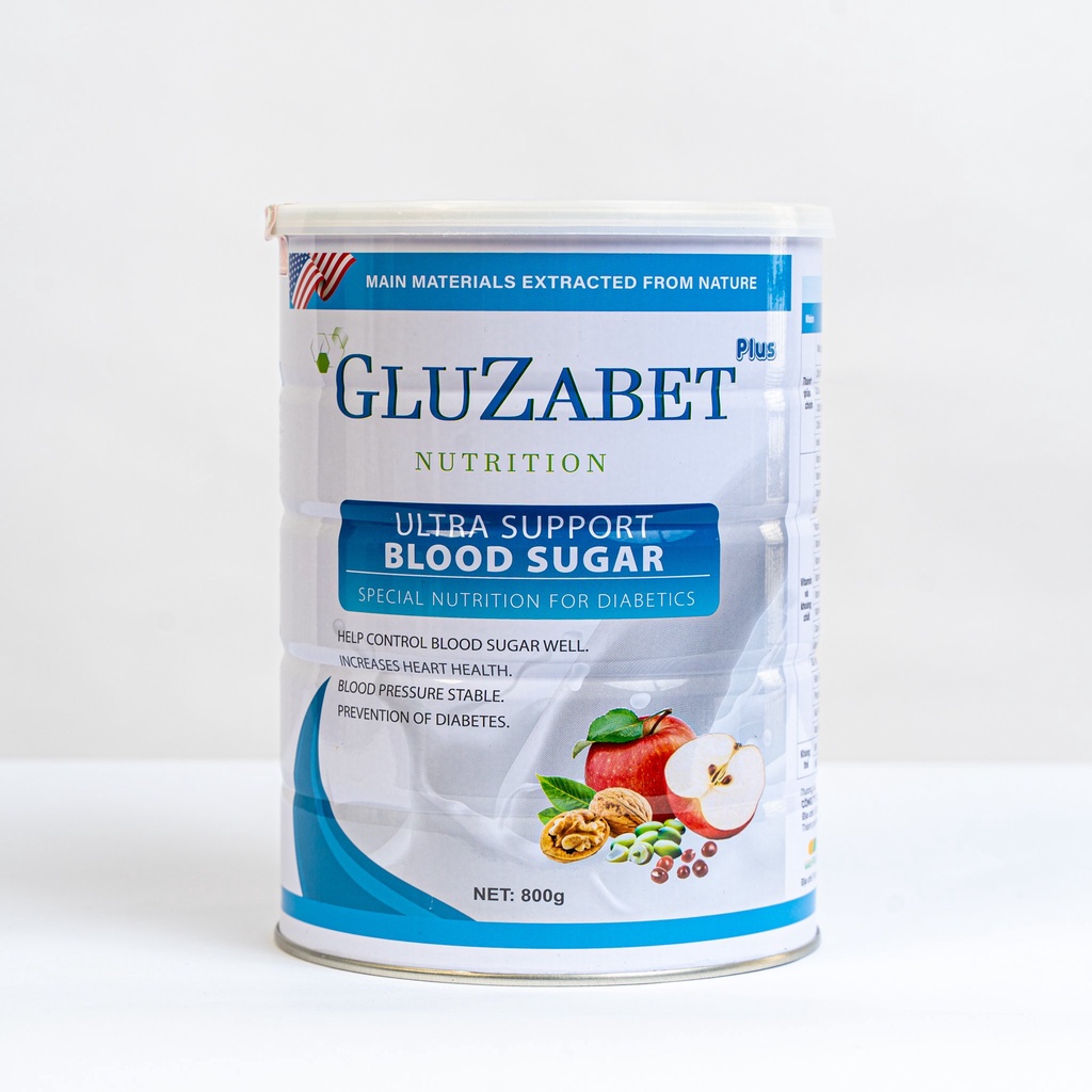 Sữa Non Tiểu Đường Gluzabet Ổn Định Đường Huyết Dành Cho Nười Tiểu Đường 800gr