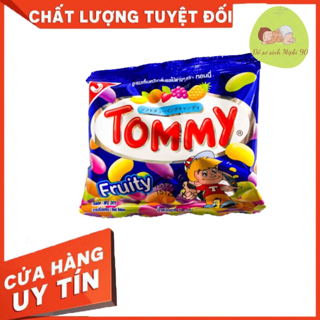 Kẹo dẻo Tommy trái cây Thái Lan 18g Kẹo gum trái cây hương vị tuổi thơ