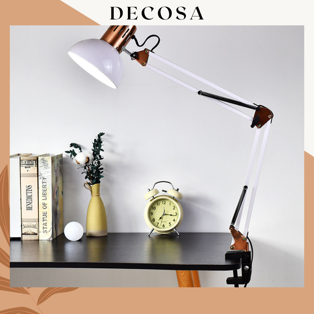 Đèn để bàn pixar trang trí phối màu Rose Gold cao cấp DECOSA