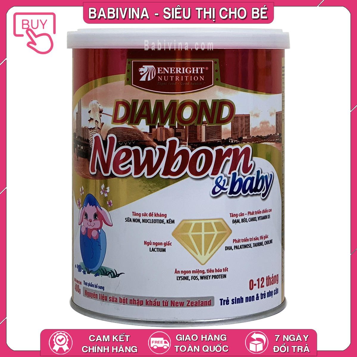 CHÍNH HÃNG Sữa Diamond Newborn Baby 400g 0-12 tháng newbornbaby - Nutrient