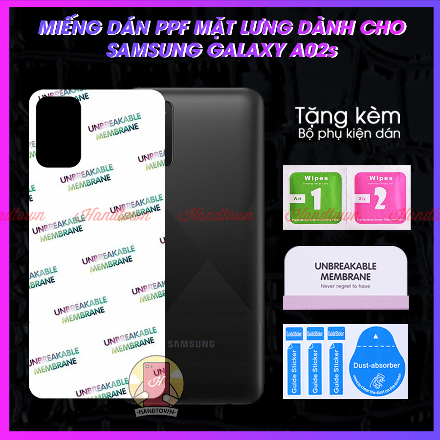 Miếng Dán PPF Mặt Lưng Samsung Galaxy A02s samsungA02s Kính Cường Lực Dẻo Vân Cá Sấu / Hiệu Ứng Cầu Vồng / Trong Suốt