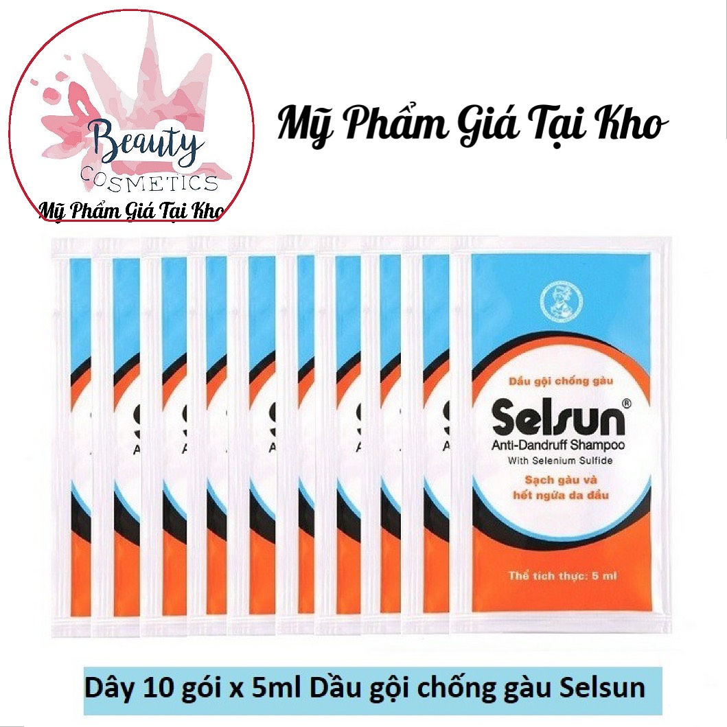 Dầu gội chống gàu Selsun gói 5ml (1 dây 10 gói)