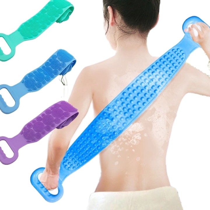 Dây tắm chà lưng silicon 2 mặt