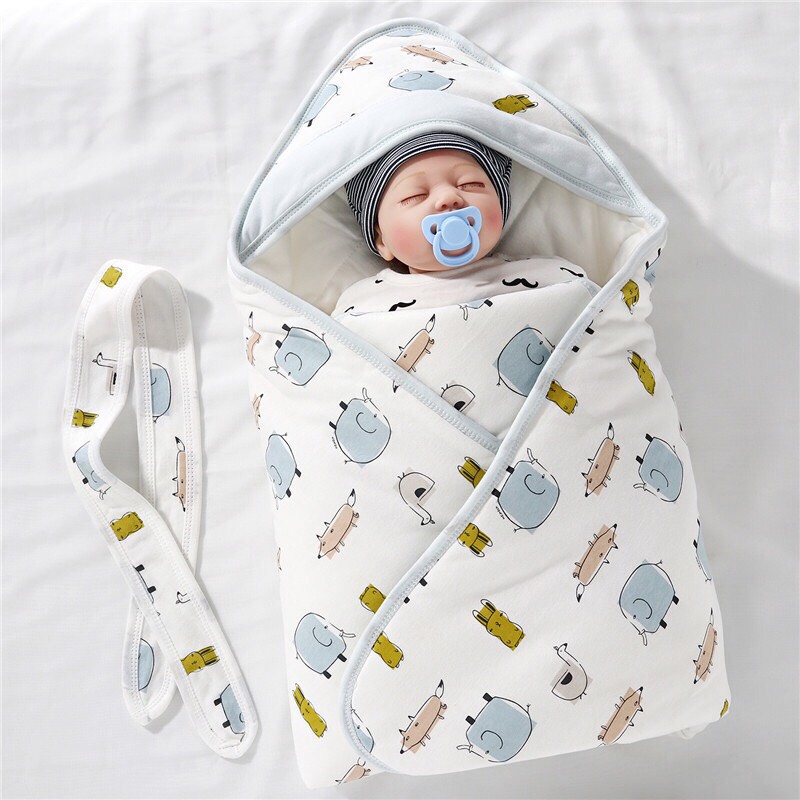 Chăn Ủ Trần Bông Cotton Mềm Mại An Toàn Giúp Giữ Ấm Cơ Thể Cho Bé - Sukem Shop