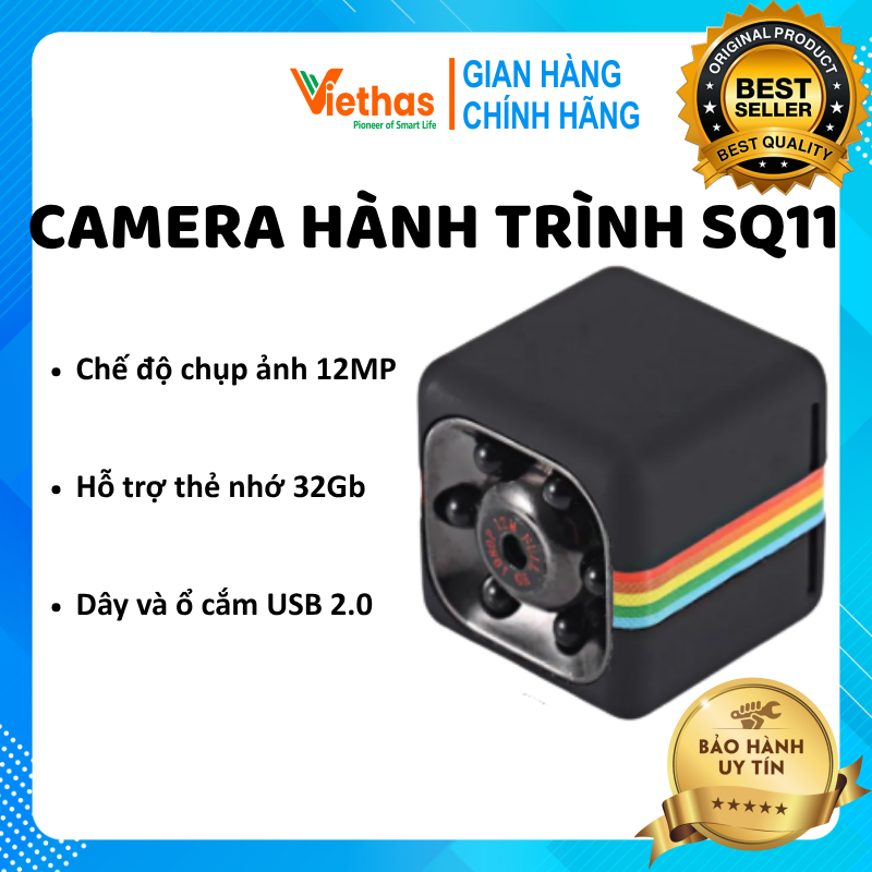 Mini sq11 full hd 1080p dv sport action camera hỗ trợ dùng làm webcam học online qua skype và zoom