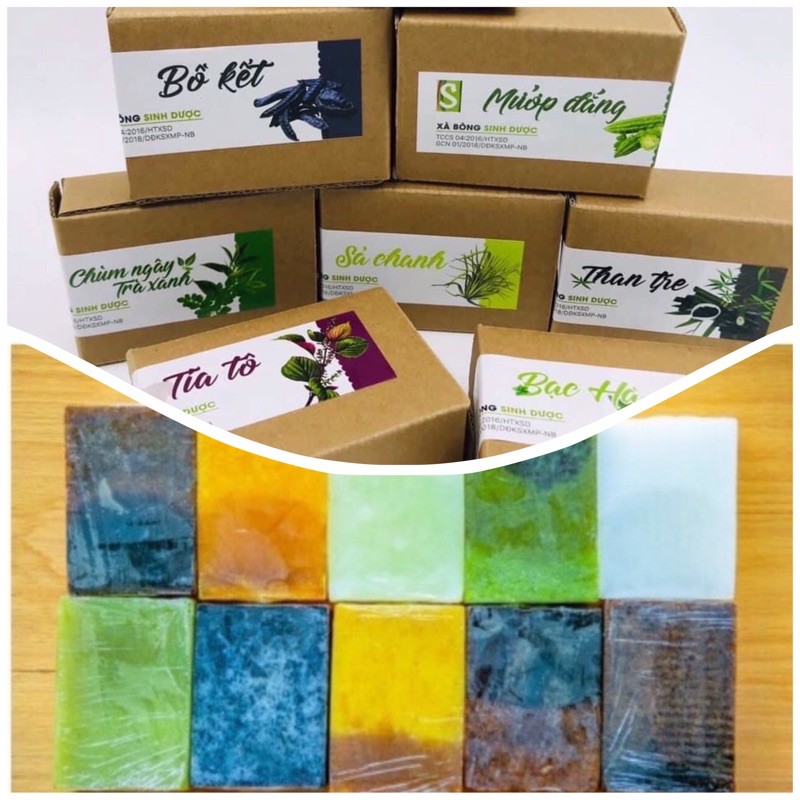 Combo 10 Bánh  Xà Bông Bồ Hòn Sinh Dươc   _Handmade_Tự Nhiên 100%