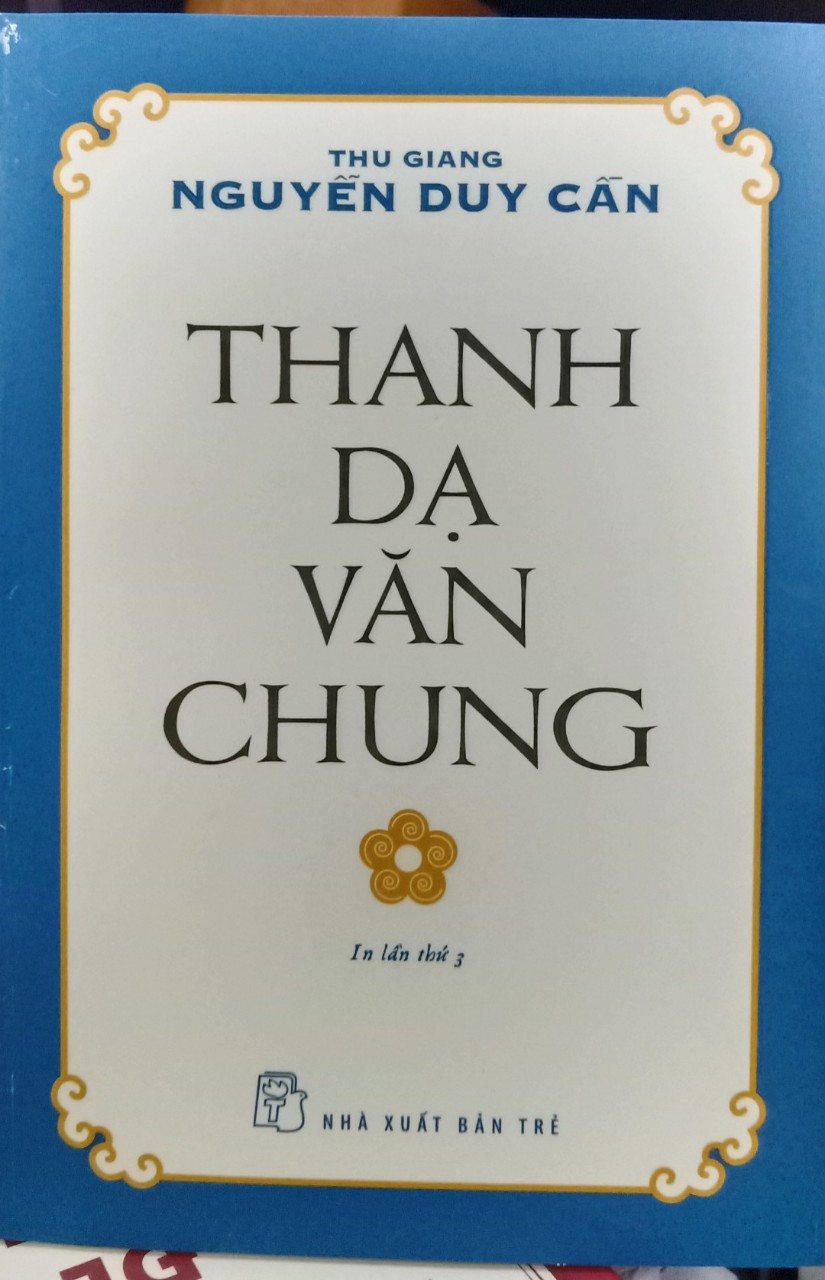 Sách nxb trẻ - thanh dạ văn chung