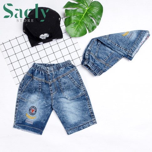 Quần jeans lửng bé trai từ 6kg - 17kg