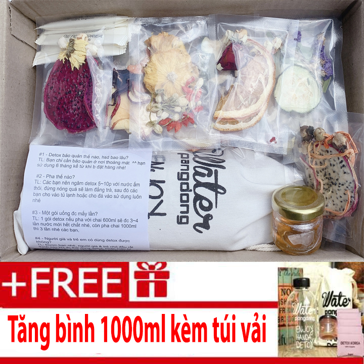 Set Detox liệu trình 30 ngày - Tặng bình Pongdang 1000ml