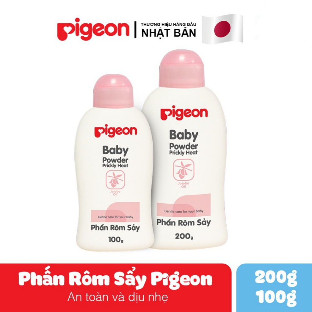 Phấn rôm sảy Pigeon giúp phòng ngừa rôm sảy gây khó chịu, mẩn ngứa do tã lót, hăm kẽ thường gặp ở trẻ em - TINI KIDS PLAZA