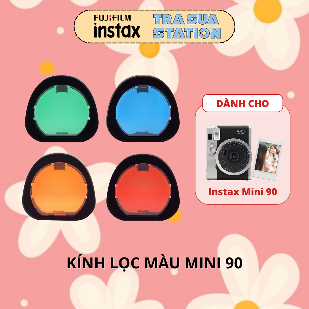 Lens instax mini 90 - filter màu, close up