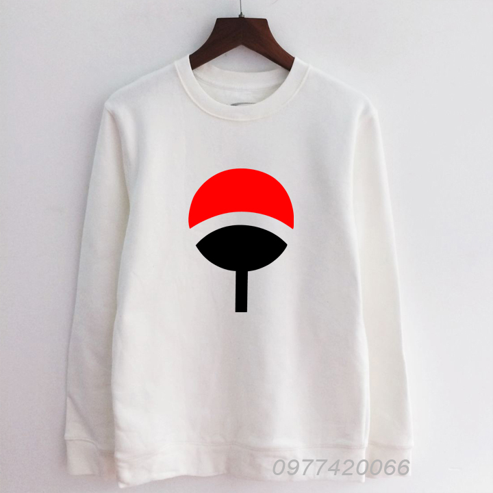 Áo sweater Naruto, áo thu đông gia tộc Uchiha, áo thun dai tay Uchiha Naruto