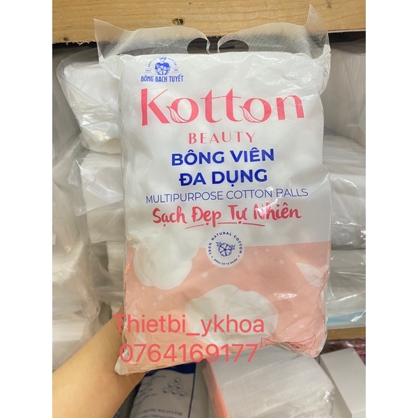 BÔNG VIÊN TIỆN DỤNG COTTON 80G/ GÓI KOTTON BEAUTY - BÔNG GÒN DẠNG VIÊN 80g CHÍNH HÃNG BÔNG BẠCH TUYẾT
