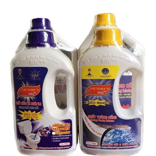 Combo 2 chai thông cầu và thông cống 700ml