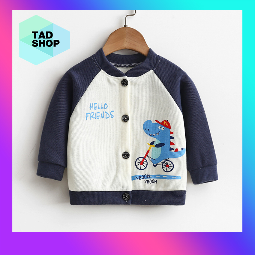 Áo Khoác Len Cardigan Cho Bé Trai, Bé Gái Từ 0-3 Tuổi - Phong Cách Thiết Kế Kiểu Hàn Quốc - Họa Tiết Hoạt Hình Dễ Thương - TAD Shop