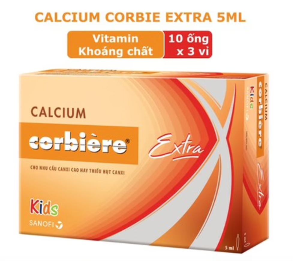 Calcium Corbiere người lớn và em bé - hộp 30 ống