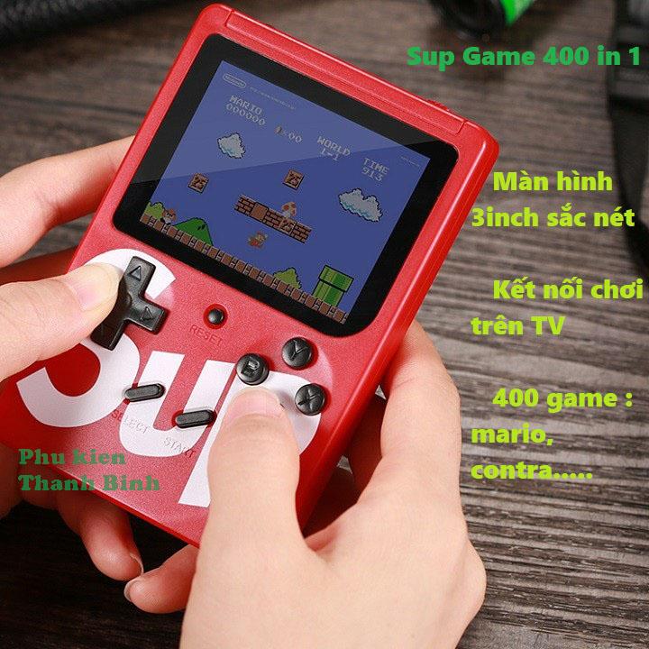 MÁY CHƠI GAME 4 NÚT CẦM TAY | SUPGAME 400 IN 1 | MÁY CHƠI CONTRA - MARIO