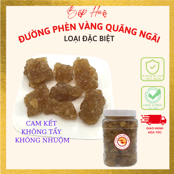 Đường phèn nâu quãng ngãi kết tinh tự nhiên không tẩy nhuộm rất tốt cho sức khỏe