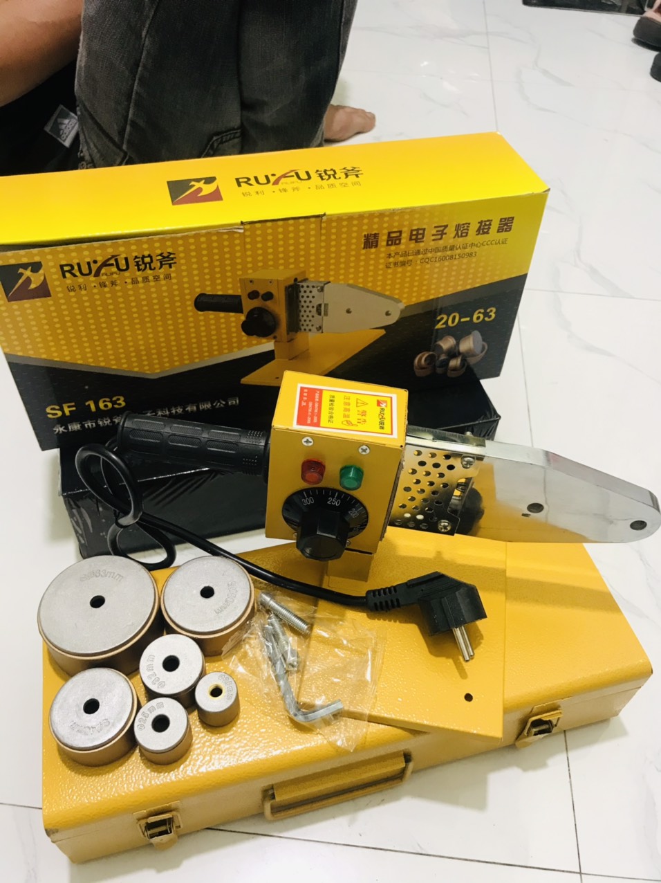 [HCM]Máy hàn nhiệt ống nước PPR  máy hàn nhiệt ống 20MM-63MM ( hàng đẹp  giá rẻ )