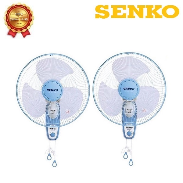 BỘ 2 - QUẠT TREO TƯỜNG SENKO TC1626 ( 2 DÂY ĐIỀU KHIỂN TẮT MỞ VÀ ĐẢO HƯỚNG - 3 TỐC ĐỘ )