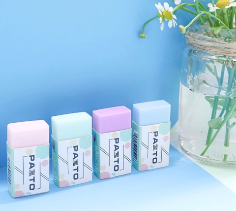 Gôm tẩy không mùi Pazto Thiên Long E-010 màu Pastel nhẹ nhàng