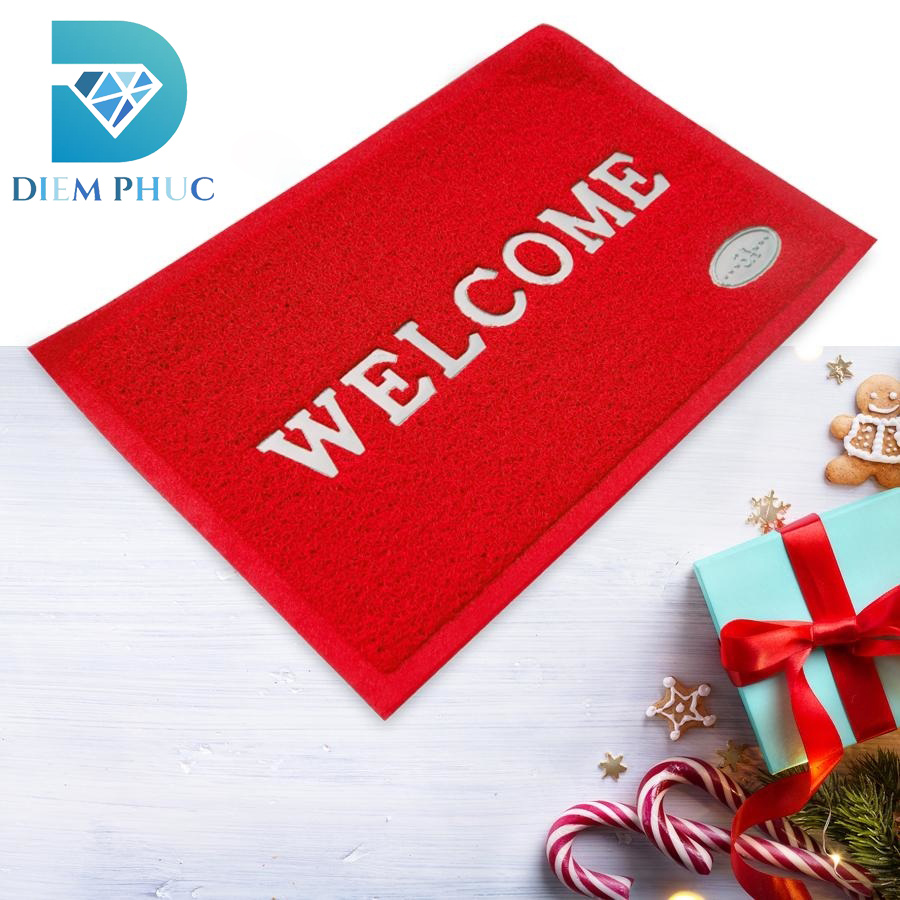 [HCM]40 x 60 cm - Thảm Dậm Chân WELCOME - Thảm Chùi Chân - Thảm Nhựa