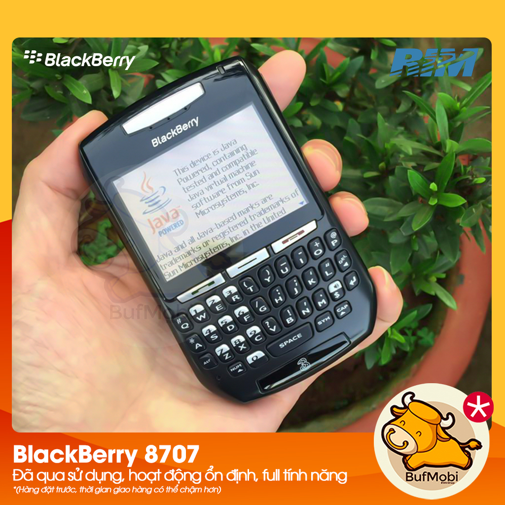 [Điện thoại] Blackberry 8707 Likenew, nguyên zin, nhiều nhà mạng